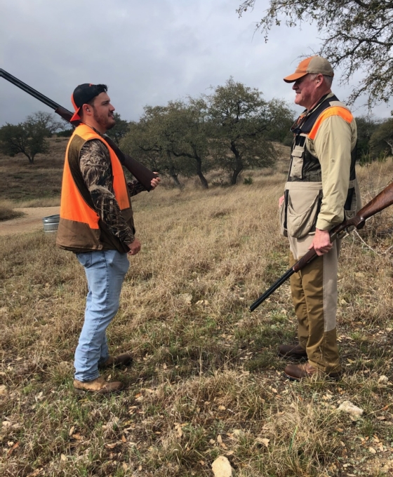 father and son hunting